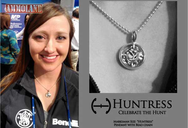 Julie Golob wearing the Hot Caliber Huntress line of exquisite silver jewelry.