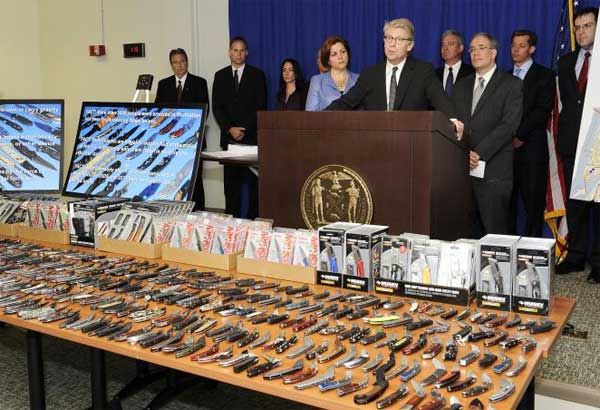 New York City District Attorneys have unilaterally and unconstitutionally tried to twist existing law to outlaw common pocket knives, arresting thousands of law-abiding owners and shaking down retailers for cash...