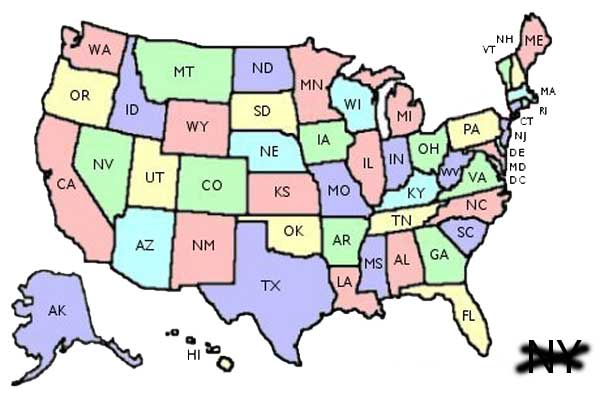 New York State Has Fallen, Only 49 2A States Left. Please update your map of the USA.