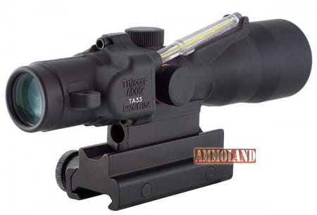 Trijicon ACOG 3x30 with 300 AAC Blackout reticle.