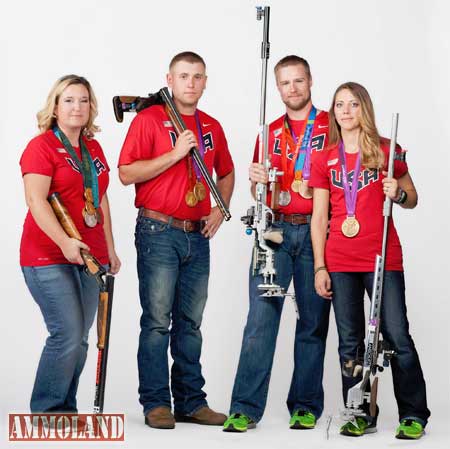 2012 Olympic Medalists Kim Rhode, Vincent Hancock, Matt Emmons and Jamie Gray will be among the athletes in attendance at the 2013 SHOT Show for USA Shooting. Photo by Teddy Smith.