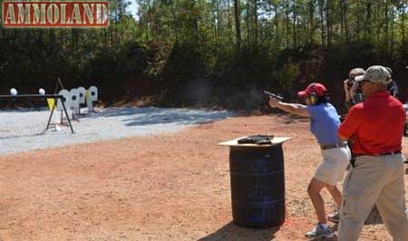 Wei Young shooting at a recent GLOCK Sport Shooting Foundation Event - Photo by C. Noyes