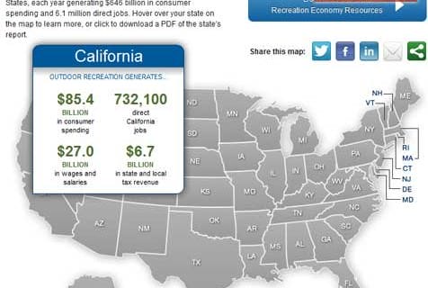 OIA Interactive Outdoor Recreation & Economy Map