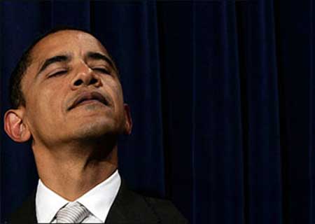 Obama Looking Down His Noes Obama Looking Down