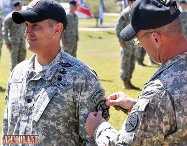 CSM William Koller and USAMU commander, Lt. Col. Don King, Jr.