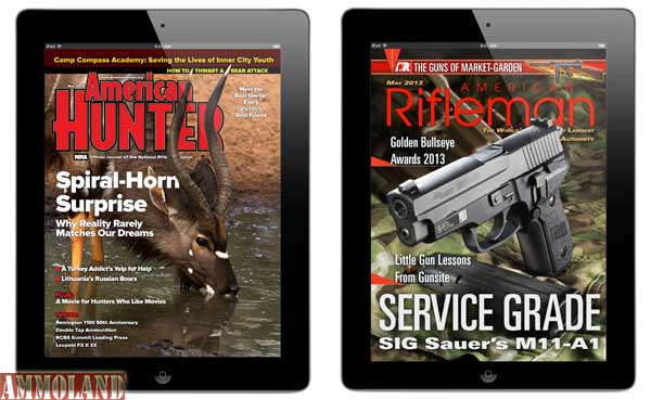 NRA Launches iPad Editions of American Rifleman & American Hunter