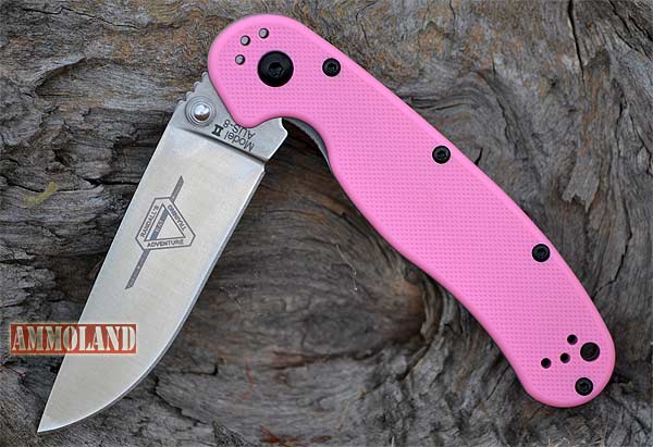Ontario Knife Company Pink Rat II Folder Knife