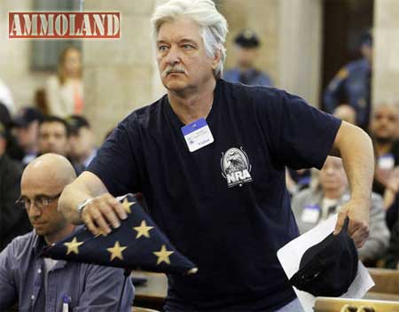 Glenn Darwell of Forked River during New Jersey Senate Law and Public Safety Committee hearings on gun control bills in Trenton on Tuesday, April 30, 2013. Ed Murray/The Star-Ledger 