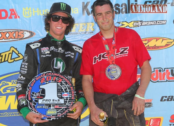 Polaris Factory Racers and Holz Racers, RJ Anderson and Beau Baron would finish one, two in the “SxS Pro Production” class. Polaris Factory Racers and Holz Racers, RJ Anderson and Beau Baron would finish one, two in the “SxS Pro Production” class.
