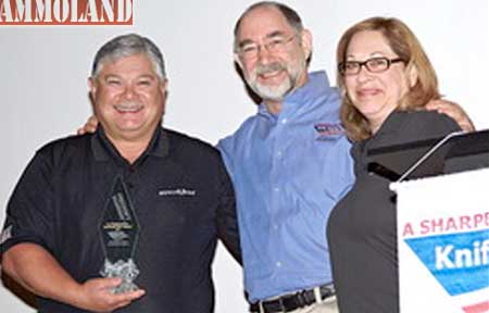 Knife Rights Founder and Chairman Doug Ritter flanked by Freedom's Guardian award winners Les and Roberta DeAsis