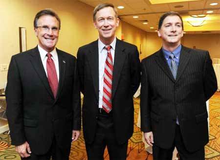 Scott McInnis, John Hickenlooper and Dan Maes. image:The Denver Post