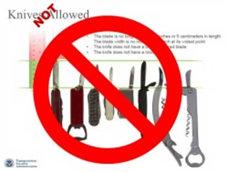 TSA No Small Knives on Planes