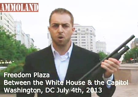 Antagonizer Adam Kokesh Carries Loaded Shotgun in Washington, DC