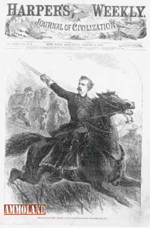 Custer on the cover of Harpers Weekly