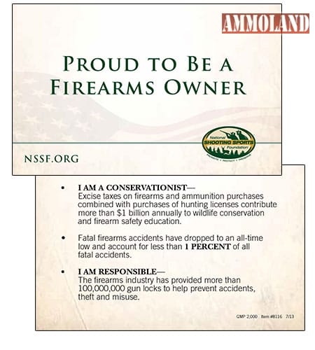 Proud to Be a Firearms Owner Pocket Card