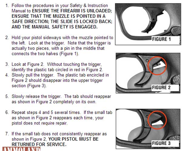 Smith & Wesson Issues Safety Alert & Inspection Procedure for M&P Shield Pistols