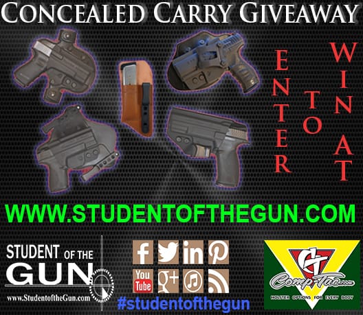 Comp-Tac and Student of the Gun partner for Holster Giveaway.