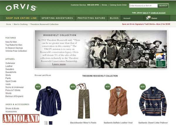 Orvis Product Line Honoring Theodore Roosevelt