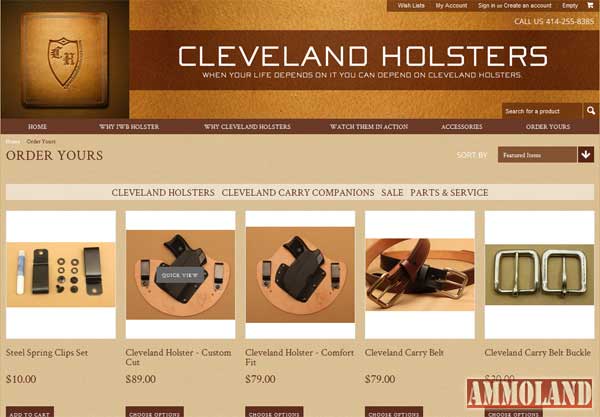 Cleveland Holsters Launches New Shopping Cart Platform Cleveland Holsters Launches New Shopping Cart Platform