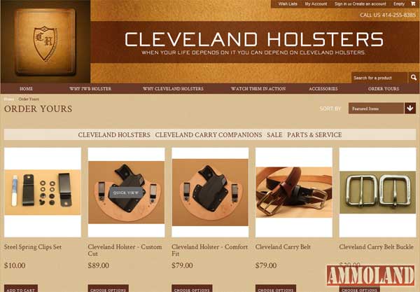 Cleveland Holsters Launches New Shopping Cart Platform