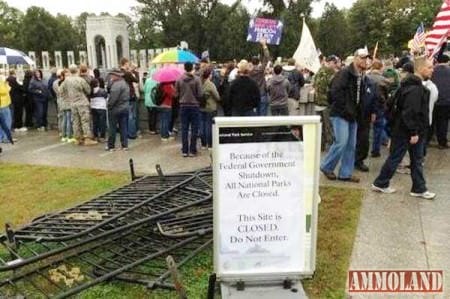 Oath Keepers, and Friends Tear Down 'Barrycades' In D.C.