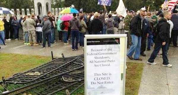 Oath Keepers, and Friends Tear Down 'Barrycades' In D.C.