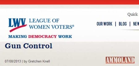 League of Women Voters Gun Control Screen Shot