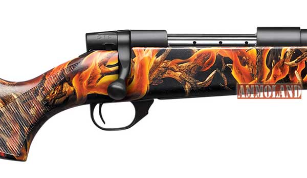 Weatherby Series 2 Blaze Rifle with Boneyard Camo Legends Blaze pattern