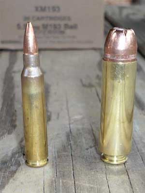 .556 cartrige vs .50 Beowulf cartridge