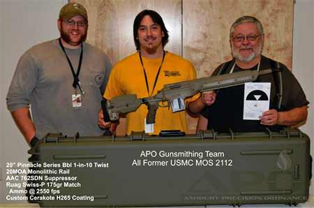 APO’s team of former USMC MOS 2112 gunsmiths 