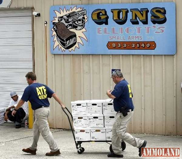 ATF Agents hauling off Firearms Transactions Records or Form 4473s