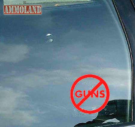 Bogus No Guns Sign