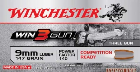 Winchester Ammunition Win3Gun Ammo