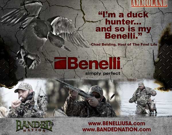 Banded Productions,Chad Belding from The Fowl Life & Dead Dog Walkin’ Partner with Benelli USA