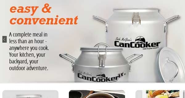 Cancooker Launches New Website With Interactive Product & Recipe Information