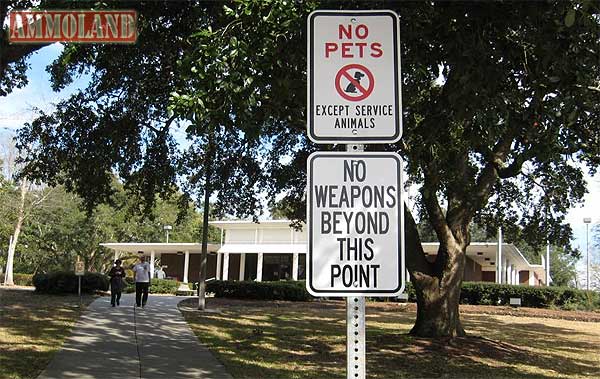 Illegal 'No Weapons' Signs At Rest Stops In Alabama