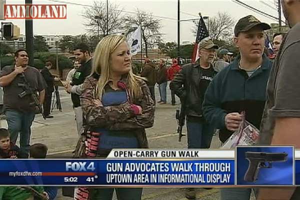 Dozens Open Carry Rifles in Dallas, Texas