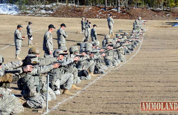 Soldiers attending the 2014 U.S. Army Small Arms Championship