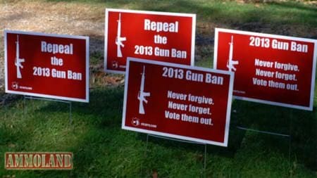 Connecticut Gun Ban Repeal Signs