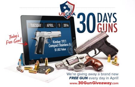 U.S. Concealed Carry Association to Give Away 30 Guns in April