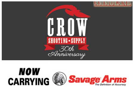 Crow Shooting Supply Now Carries Savage Firearms