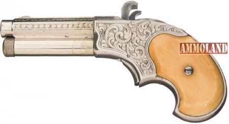 Engraved Remington Rider Magazine Pistol with Rare Ivory Grips