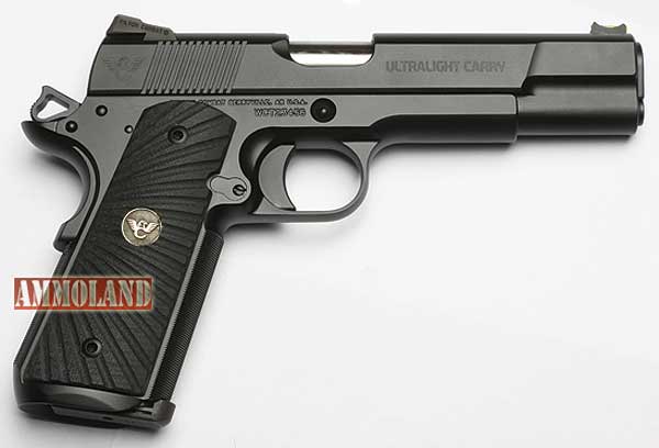 A Wilson Combat Ultralight Carry pistol. Click here for a parts list.