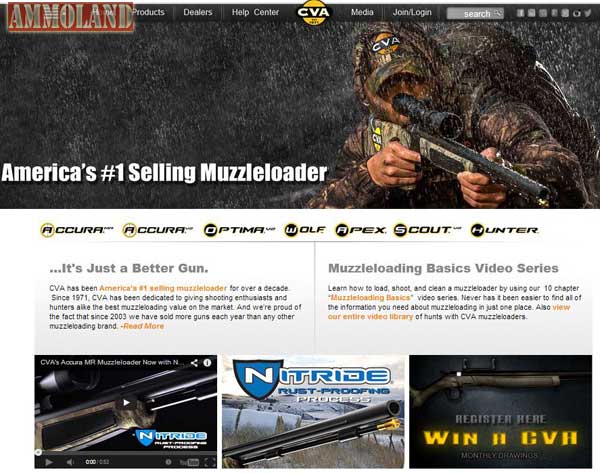 CVA Muzzleloaders Launches New Website