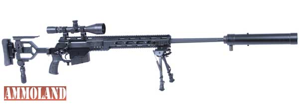 Israel Weapon Industries DAN .338 Bolt Action Sniper Rifle Suppressed