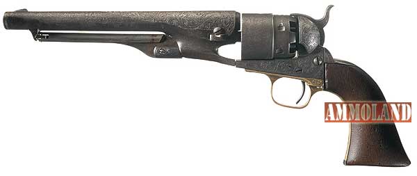 LOT2066- Desirable Factory Engraved Civil War Era Colt Model 1860 Army Percussion Revolver