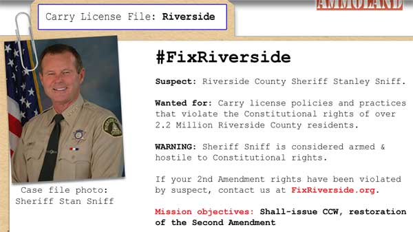 Riverside County Sheriff Stanley Sniff