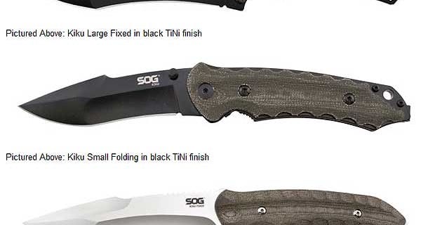 SOG Production Series of Kiku Knives