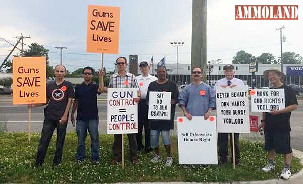 Virginia Citizens Defense League Don Beyer Protest