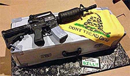 AR-15 Birthday Cake